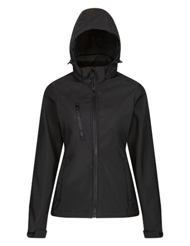 R-TRA702-Womens Venturer 3-Layer Printable Hooded Softshell Jacket